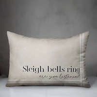 Sleigh Bells Ring 20" x 14" Indoor / Outdoor Pillow