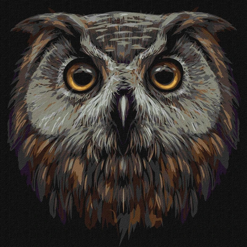 Ideyka Bird of Wisdom Painting by Numbers Kit