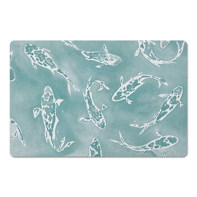 Watercolor Koi Floor Mat, 27" x 18"