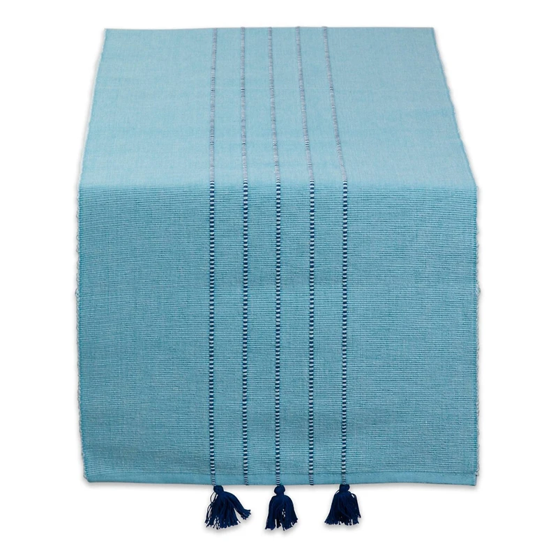 DII® 72" Thera Blue Stripes Table Runner