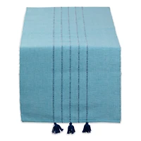 DII® 72" Thera Blue Stripes Table Runner
