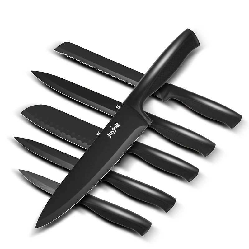 JoyJolt® Black Multipurpose Kitchen Knife Set