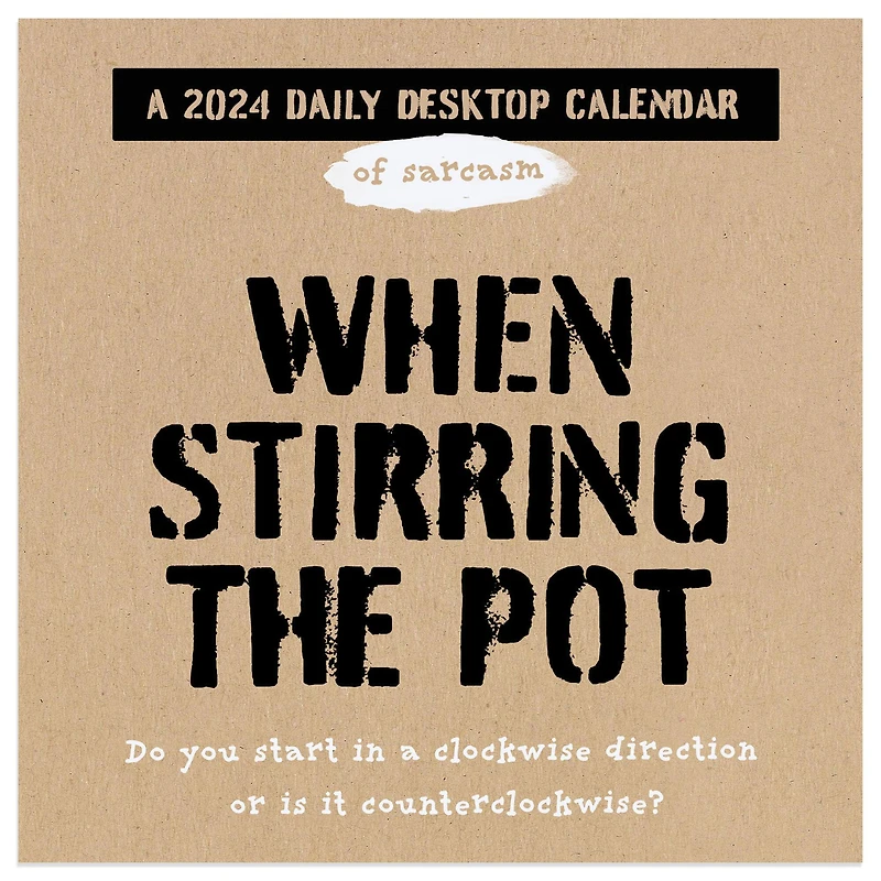 TF Publishing 2024 Anti Affirmations/Daily Sarcasm Daily Desktop Calendar