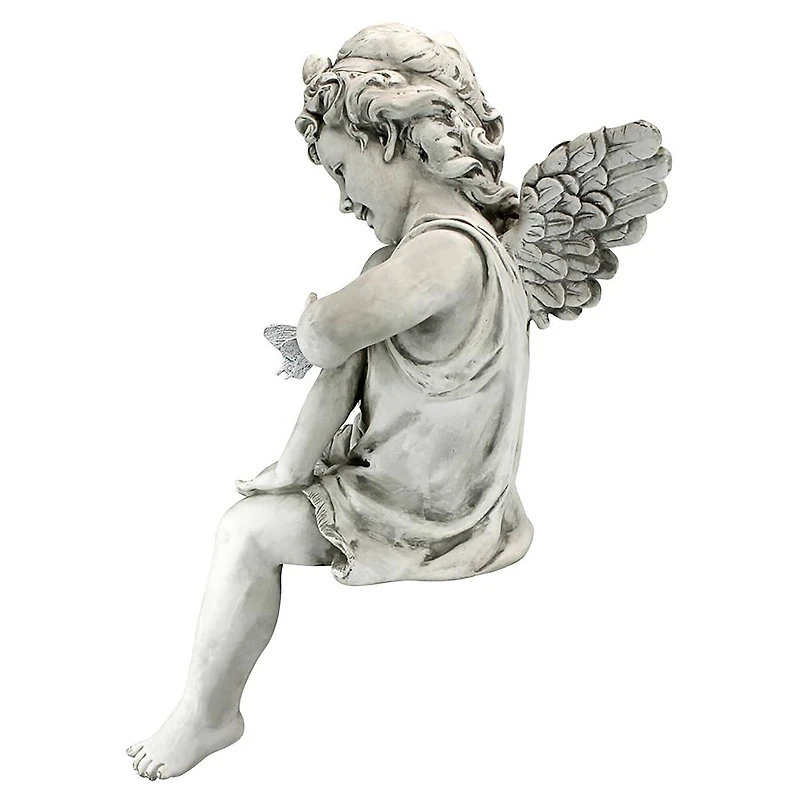 Design Toscano 25" Peaceful Presence Angel Sitter Garden Statue
