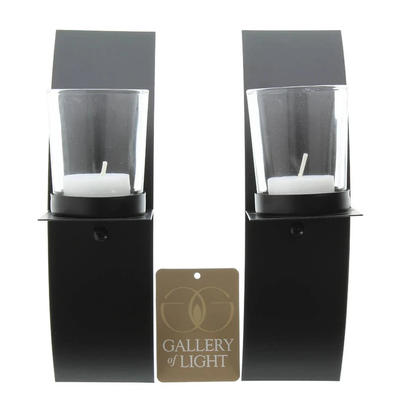 8" Mod-Art Candle Wall Sconce, 2ct.