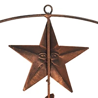 Brown Sun & Moon Rustic Metal Wall Decor