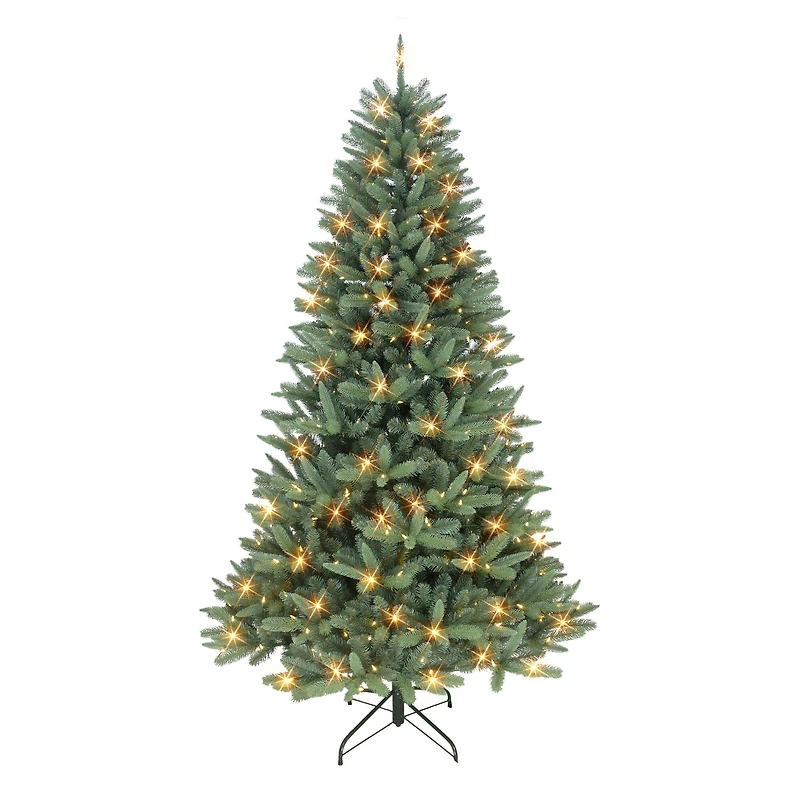 7.5ft. Pre-Lit Monterey Spruce Artificial Christmas Tree, Clear Incandescent Lights