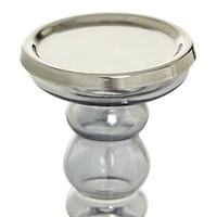 The Novogratz Glass Contemporary Candle Holder Set