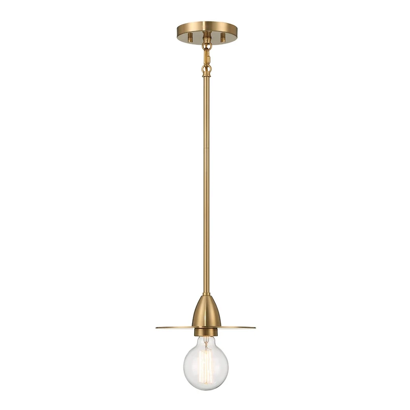 Hello Honey® Daisy Brushed Gold Mini Modern Exposed Bulb Metal Ceiling Light
