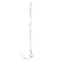 7.5" Silver Star Charm Bracelet by Bead Landing™
