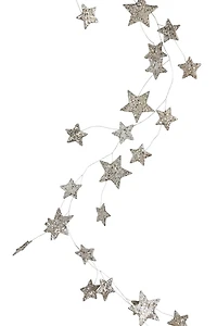 Hello Honey® 6ft. Star Shaped Garland with Glitter