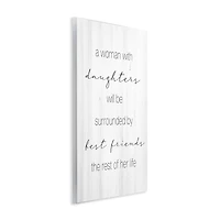 Stupell Industries Best Friend Daughters Birch Pattern Typography Phrase Wall Plaque Art