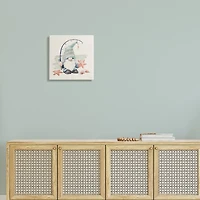Stupell Industries Summer Fisherman Gnome Holding Starfish Canvas Wall Art