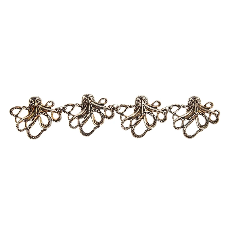 12 Packs: 4 ct. (48 total)  Silver Octopus Metal Connectors, 43mm by Bead Landing™