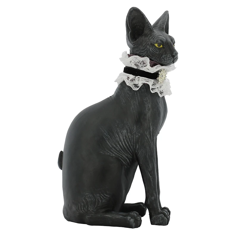 7.5" Black Sphynx Cat Tabletop Accent by Ashland®