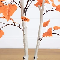 4ft. Autumn Paper Birch Artificial Fall Tree