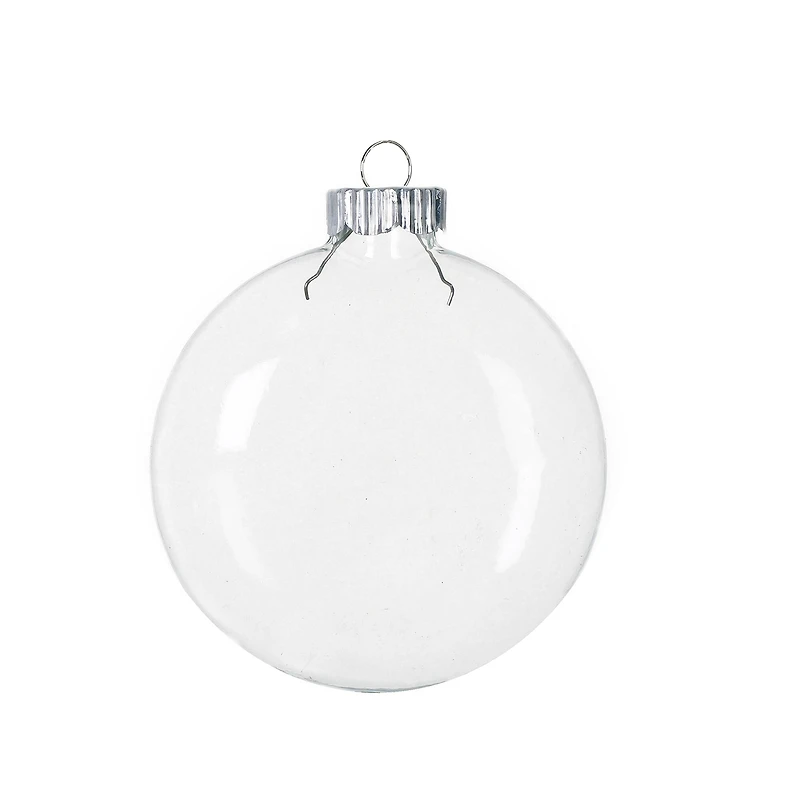 4.25" DIY Clear Glass Disc Ornaments, 3ct. by Make Market®