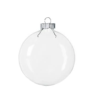4.25" DIY Clear Glass Disc Ornaments, 3ct. by Make Market®