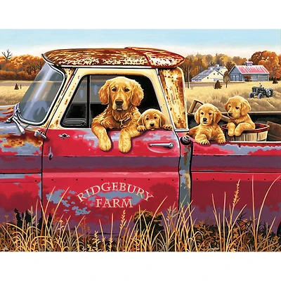 Dimensions® PaintWorks™ Golden Ride Paint-by-Number Kit