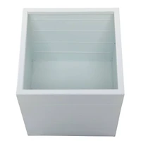 White Modern Planter, Set of 2" 14", 10"