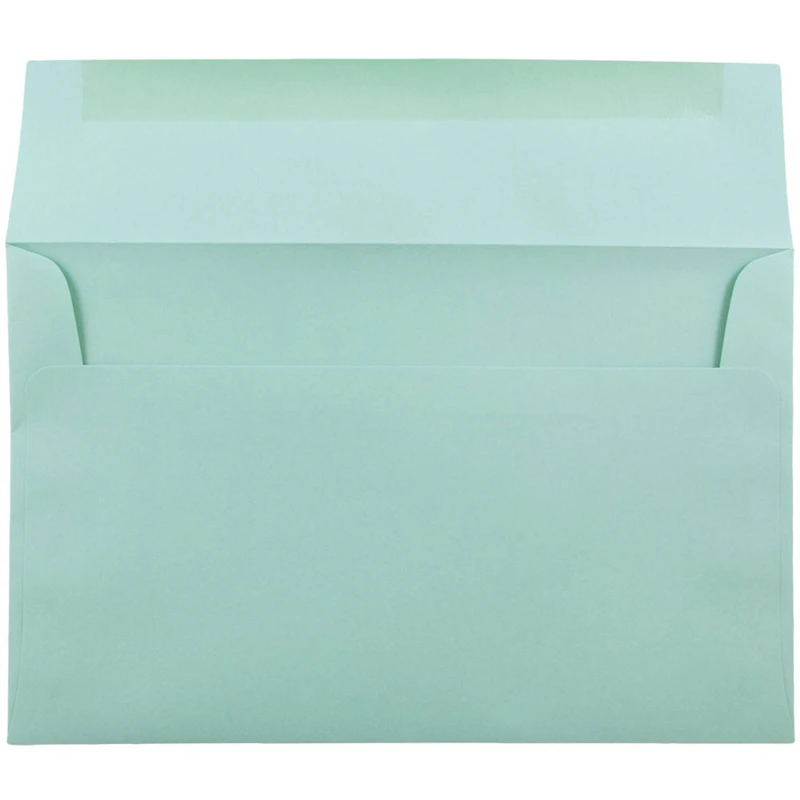 JAM Paper A10 Aqua Blue Invitation Envelopes