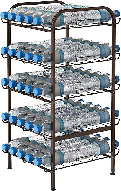 NEX™ 31" Black Freestanding 5-Tier Water Bottle Organizer