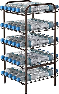 NEX™ 31" Black Freestanding 5-Tier Water Bottle Organizer