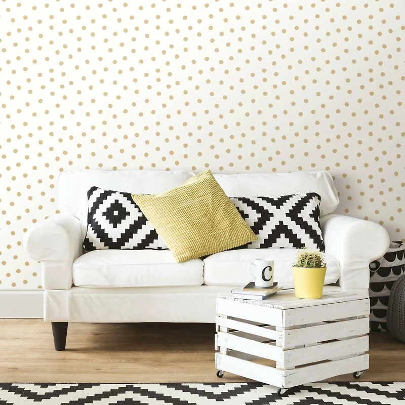 RoomMates Dot Peel & Stick Wallpaper