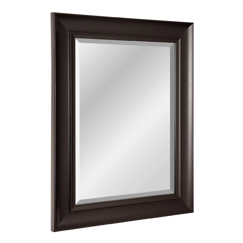 Head West 30" Espresso Framed Wall Vanity Mirror