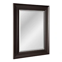 Head West 30" Espresso Framed Wall Vanity Mirror