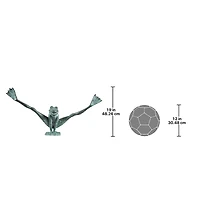 Design Toscano Large Bronze Crazy Legs, Leap Frog Garden Statue