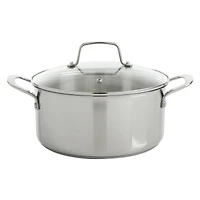 Martha Stewart 10 Piece Stainless Steel Cookware with Glass Lids Set