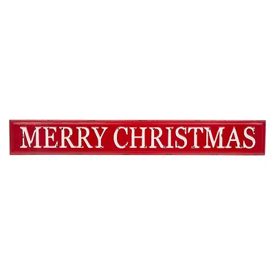 Glitzhome® 45.75" Merry Christmas Metal Wall Sign