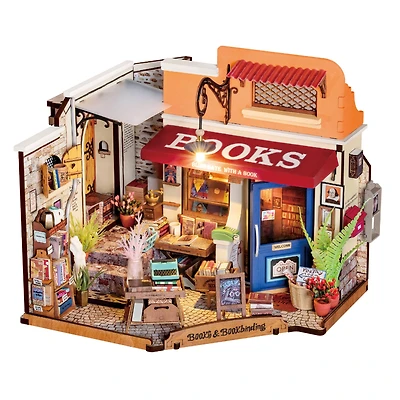Rolife® Corner Bookstore DIY Miniature House Kit