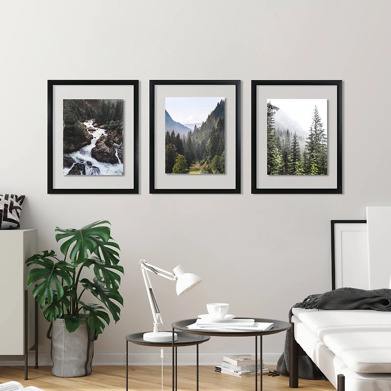3 Pack Gallery™ 11" x 14" Black Float Frame by Studio Décor®