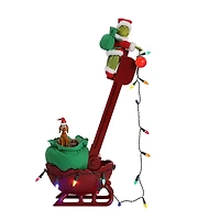 Mr. Christmas 35.5" Grinch's Animated Utility Sleigh