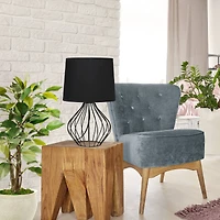 Simple Designs 19.7" Geometrically Wired Table Lamp