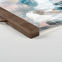 Welcome Abstract Painting Teak Hanging Canvas