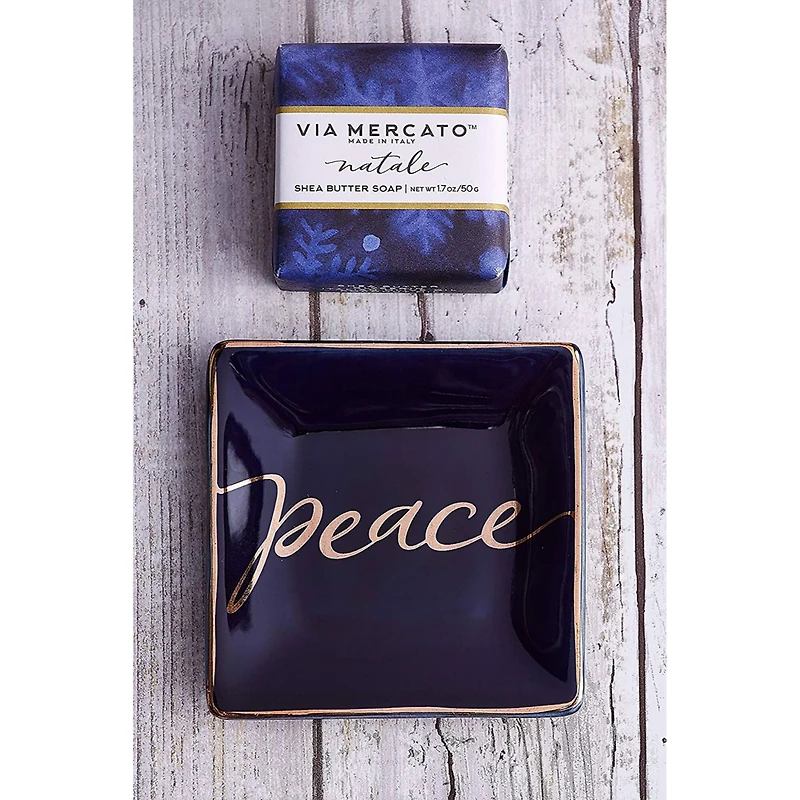 European Soaps Peace Soap & Trinket Set