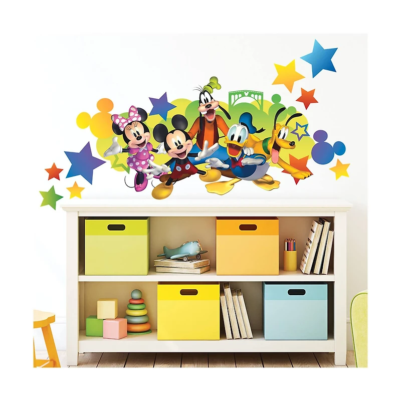 RoomMates Mickey & Friends Giant Wall Decals with Personalization
