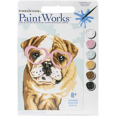 Dimensions® PaintWorks™ Dog Love Paint-by-Number Kit