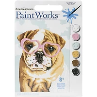 Dimensions® PaintWorks™ Dog Love Paint-by-Number Kit