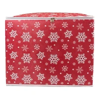DII® Snowflake Print Large Ornament Storage