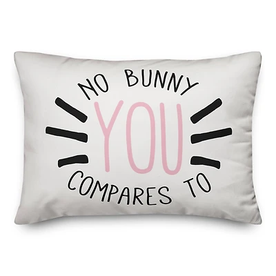 No Bunny Compares to You Throw Pillow