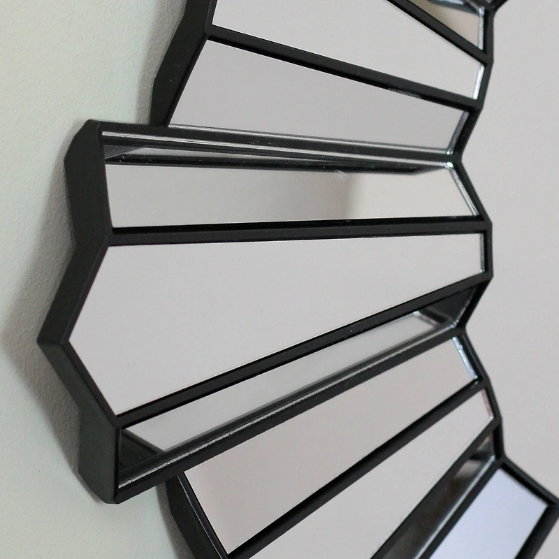 25" Sunburst Round Wall Mirror