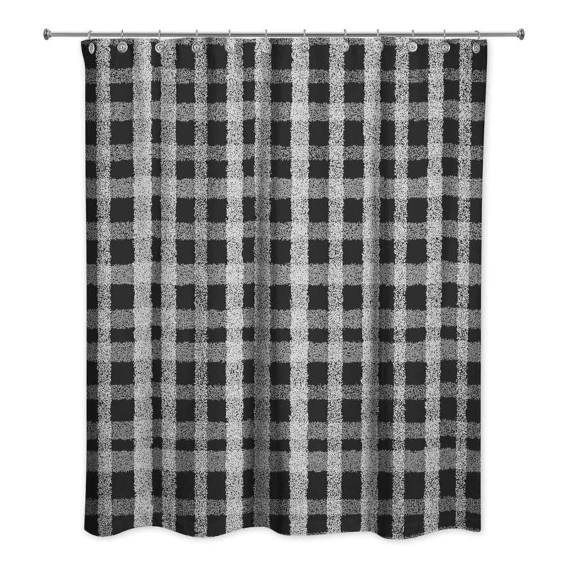 Chalky Plaid Shower Curtain