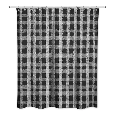 Chalky Plaid Shower Curtain