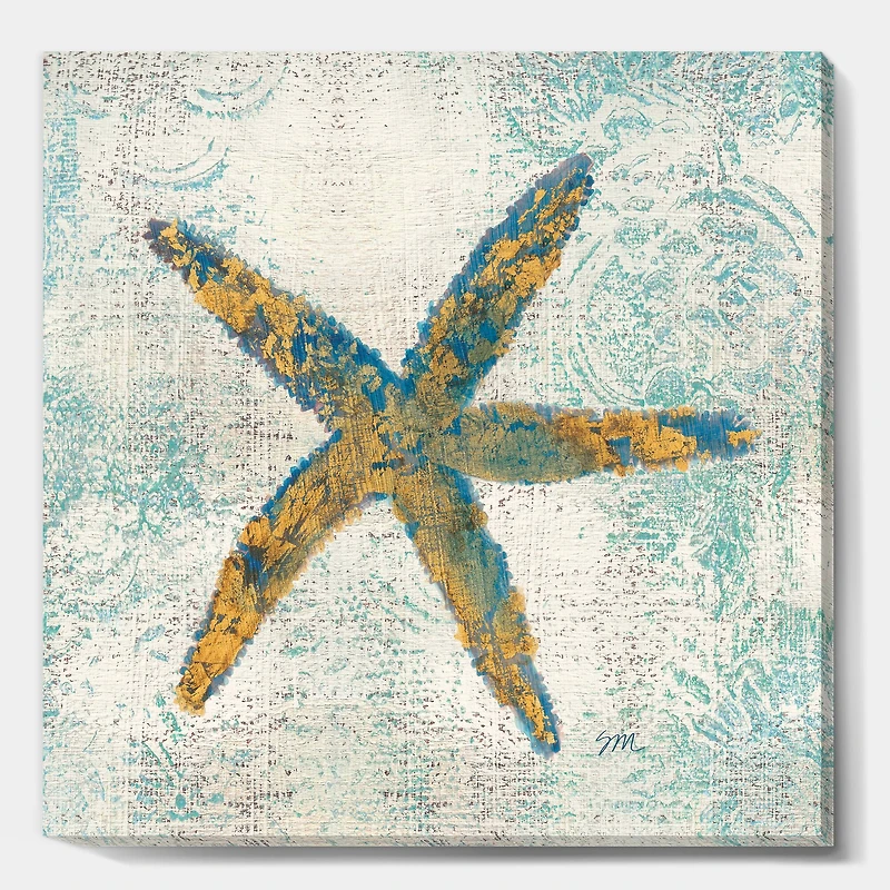 Designart - Coastal Pastel seashells III