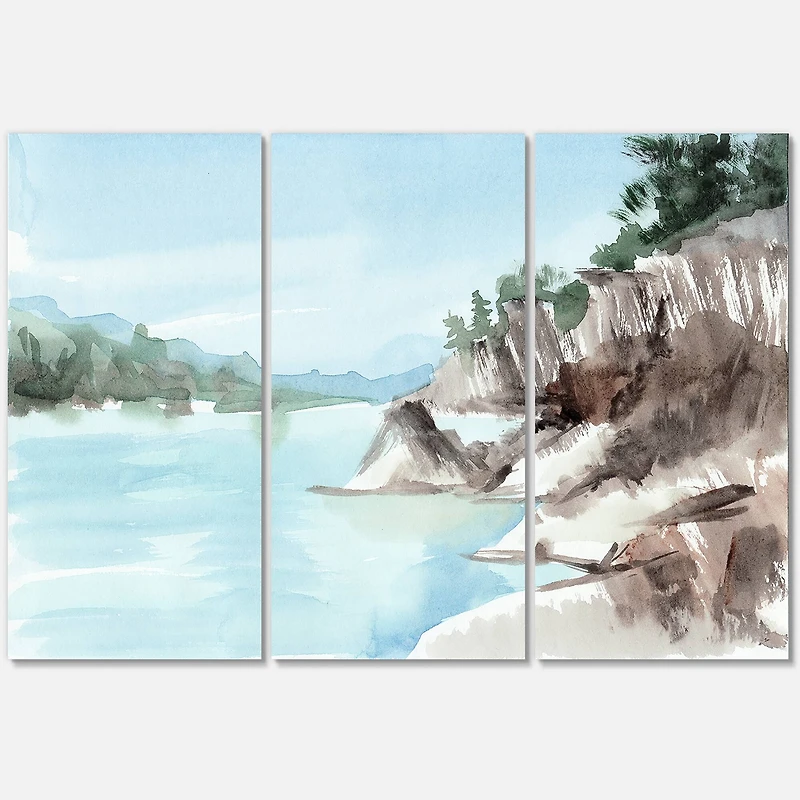 Designart - Rocks By The Blue Lake