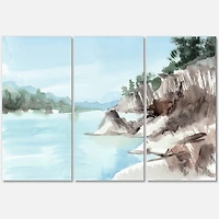 Designart - Rocks By The Blue Lake